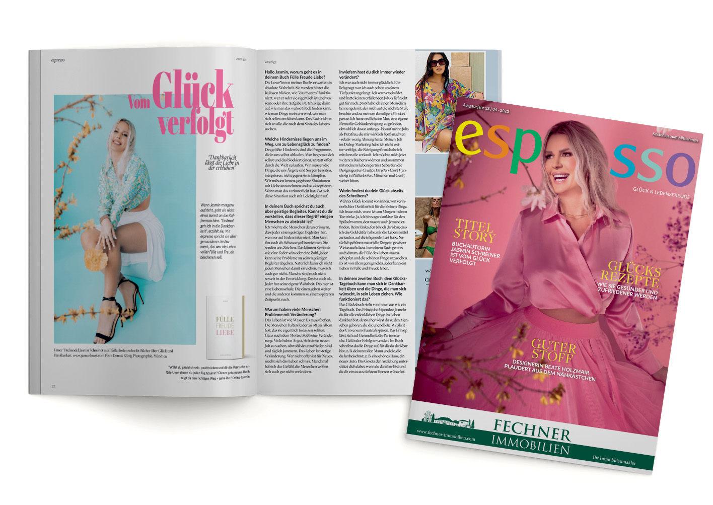 Esspressomagazin Coverbild Jasmin Schreiner mit Interview